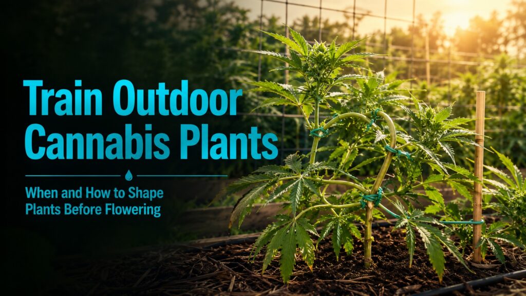 how to train cannabis plants