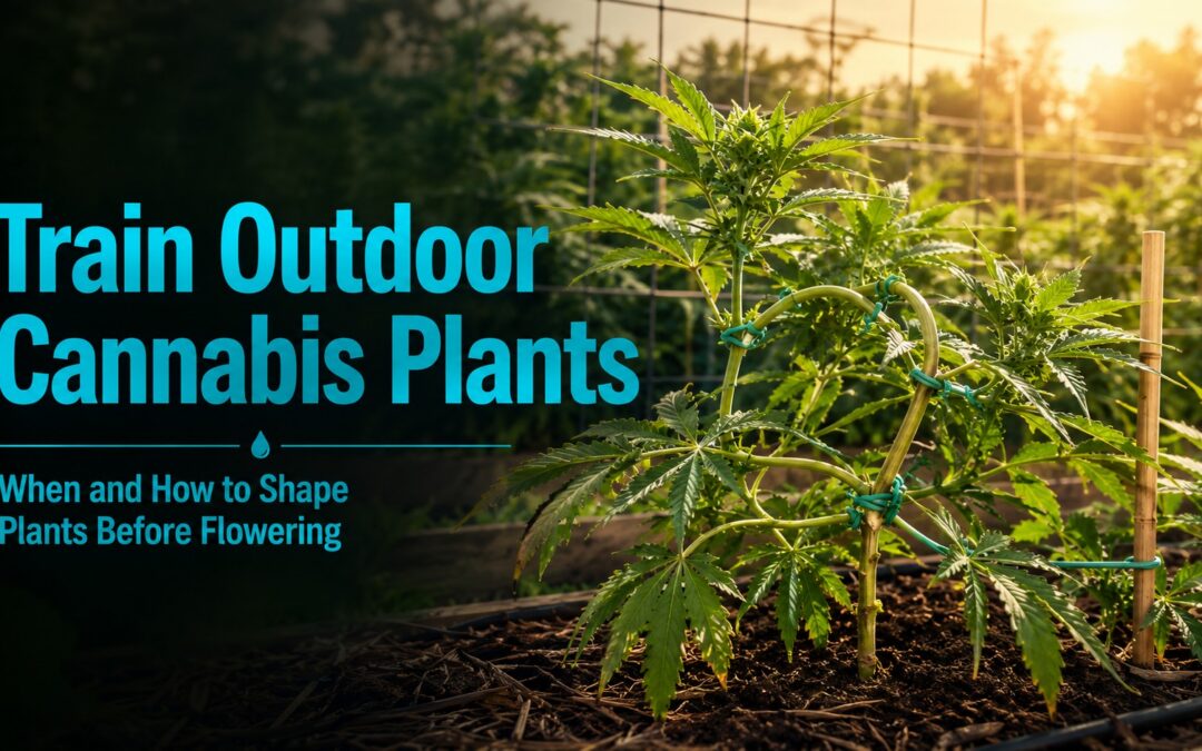how to train cannabis plants